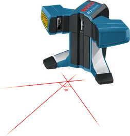 Tia laser phát ra những đường màu đỏ.