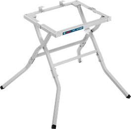 Chân đế cưa Bosch GTA 600, giá đỡ nhẹ có thể gấp lại.